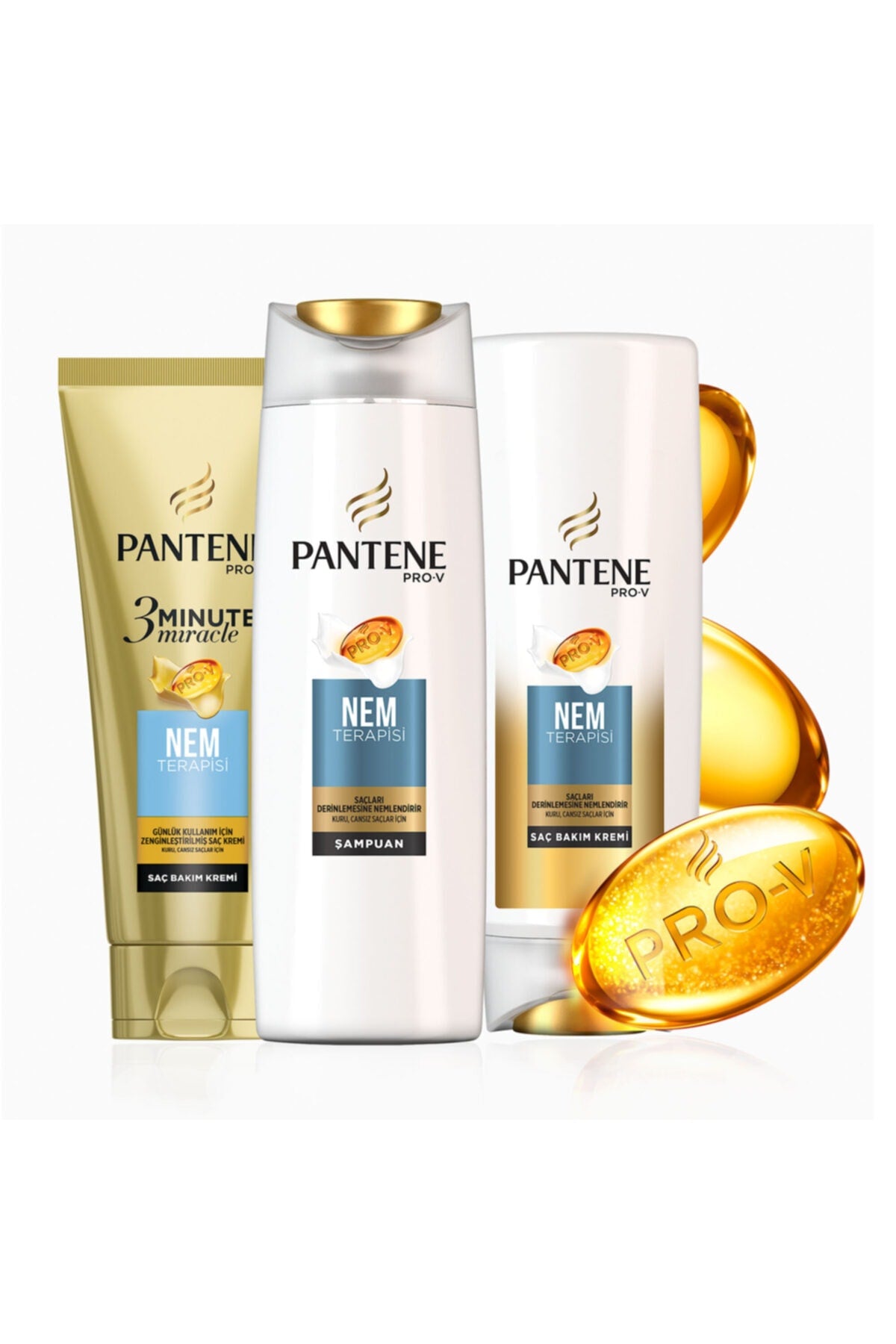 Pantene 3 Minute Miracle Nem Terapisi Saç Bakım Kremi 200 Ml X 2 Adet