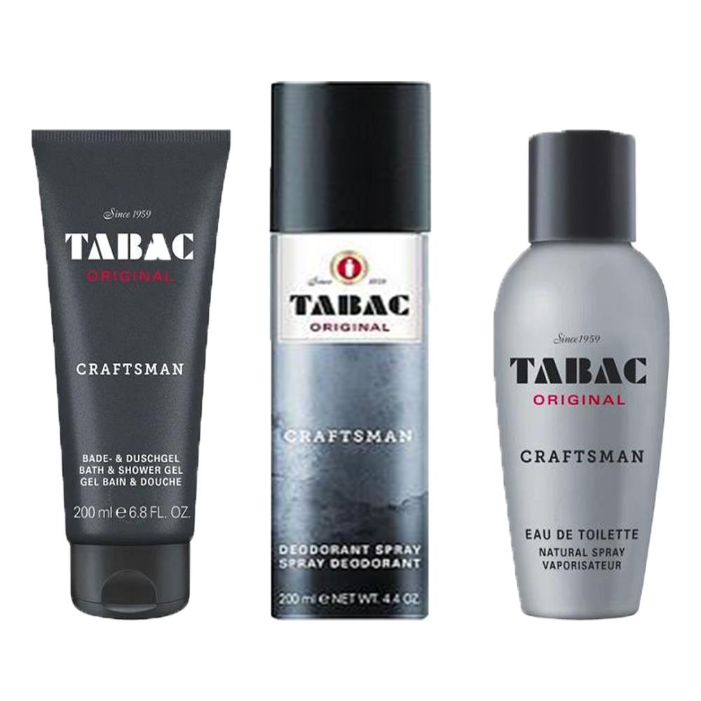 Tabac Craftman Natural EDT 100ml Duş Jeli 200ml Deodorant 200ml 3lü Set