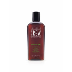 American Crew 3in1 Tea Tree Erkekler için Şampuan Saç Kremi Vücut Jeli 450ML