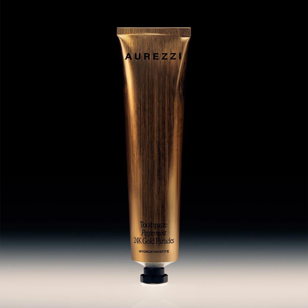 Aurezzi Peppermint Nane Aromalı 24K Altın Parçacıkları Hidroksiapatit Diş Macunu 75ML