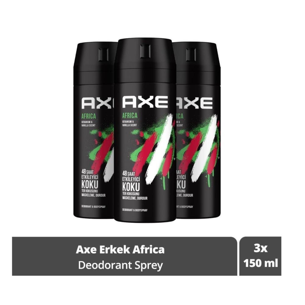 AXE Africa Erkek Deodorant Sprey 150 ml X3