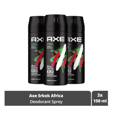 AXE Africa Erkek Deodorant Sprey 150 ml X3