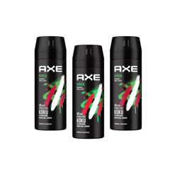 Axe Africa Geranium & Vanilla Scent Deodorant 150ML 3'lü