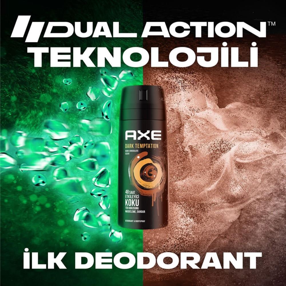 Axe Erkek Deodorant Sprey Dark Temptation 150 ml X3