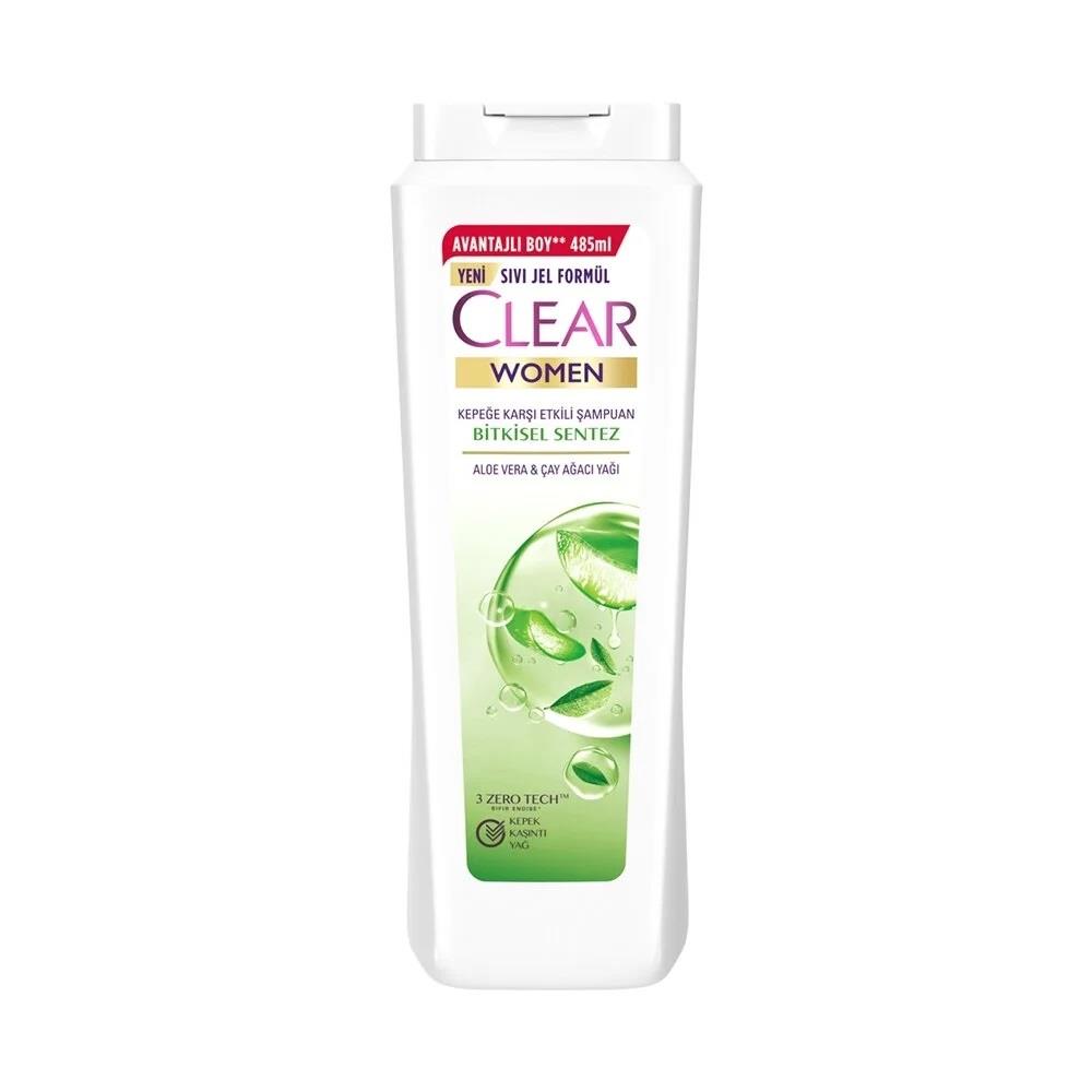 Clear Aloe Vera & Çay Ağacı Yağı Kepeğe Karşı Etkili Bitkisel Sentez Şampuan 350ML