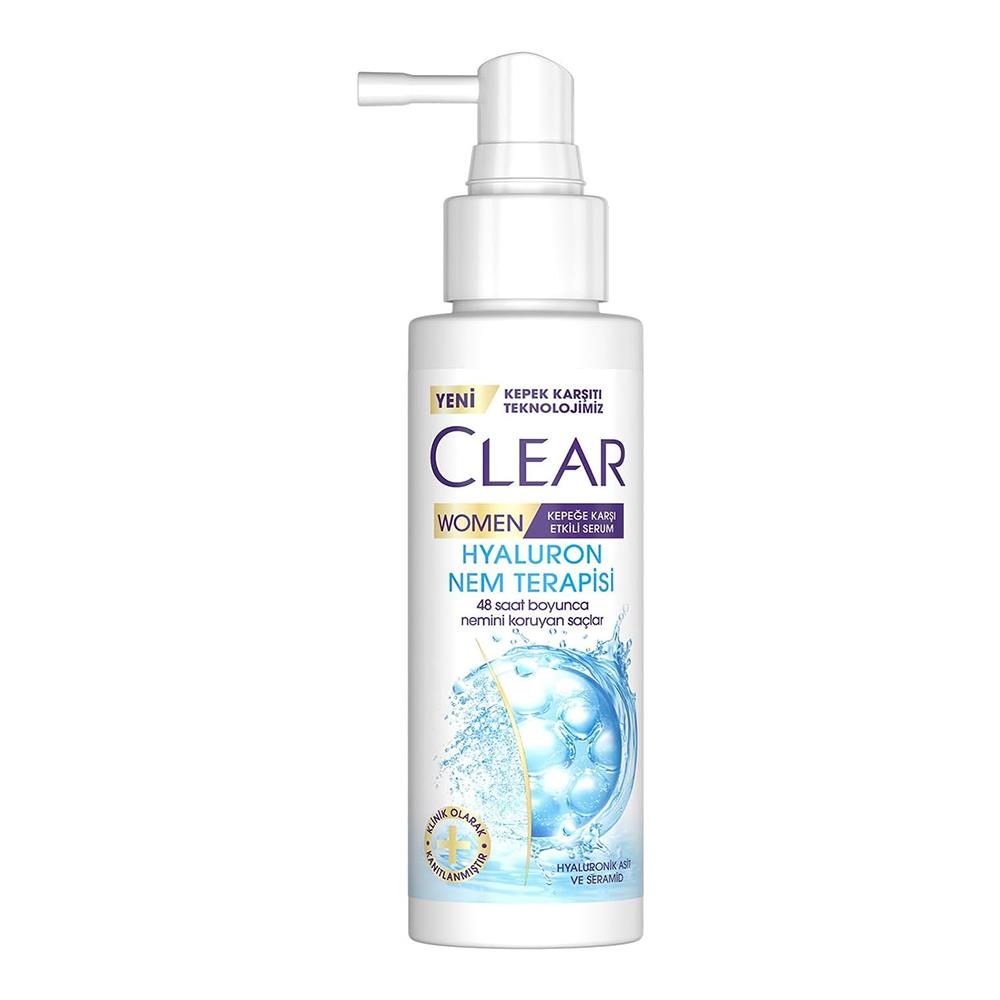 Clear Hyaluron Nem Terapisi Kepeğe Karşı Etkili Kadınlar için Saç Serumu 90ML