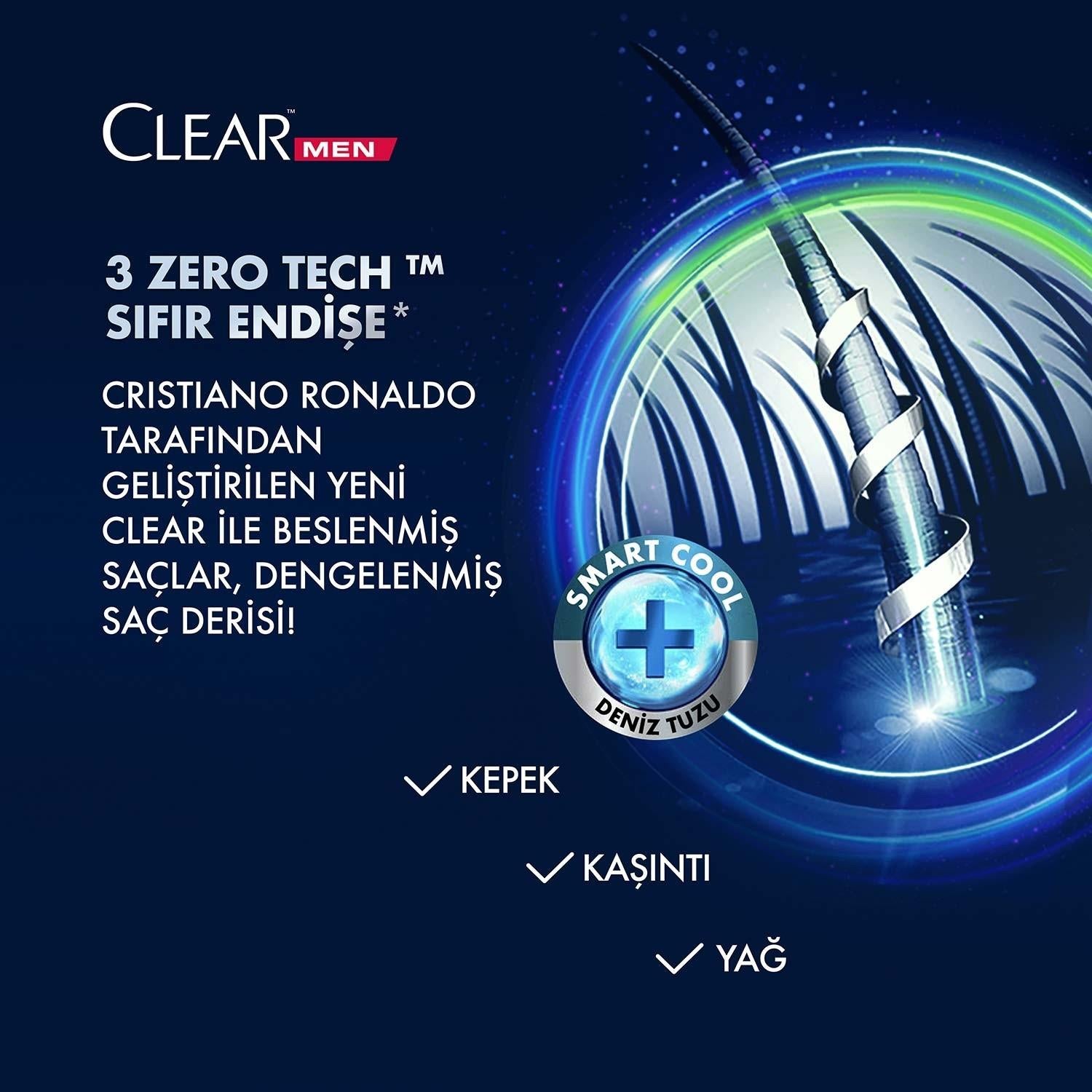 Clear Men Legend By CR7 Cristiano Ronaldo Kepeğe Karşı Etkili Şampuan 350ML