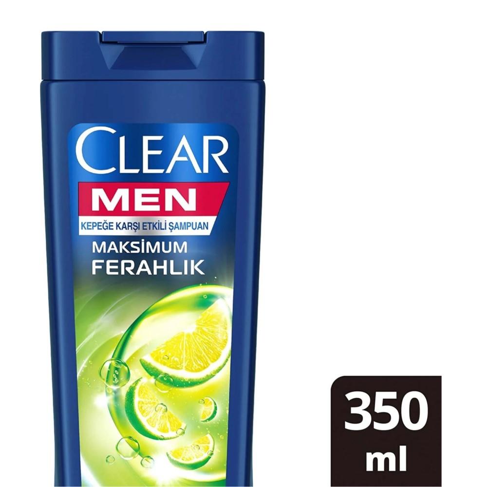 Clear Men Limon Özlü Yağlı Saç Derisi İçin Kepeğe Karşı Etkili Şampuan 350ML