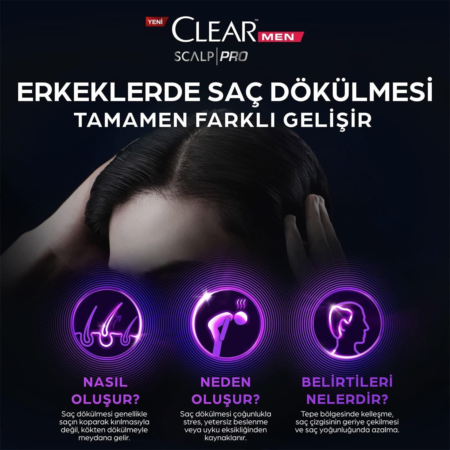 Clear Men Scalp Pro Saç Dökülmesine Karşı Güçlendirici Şampuan 300ML