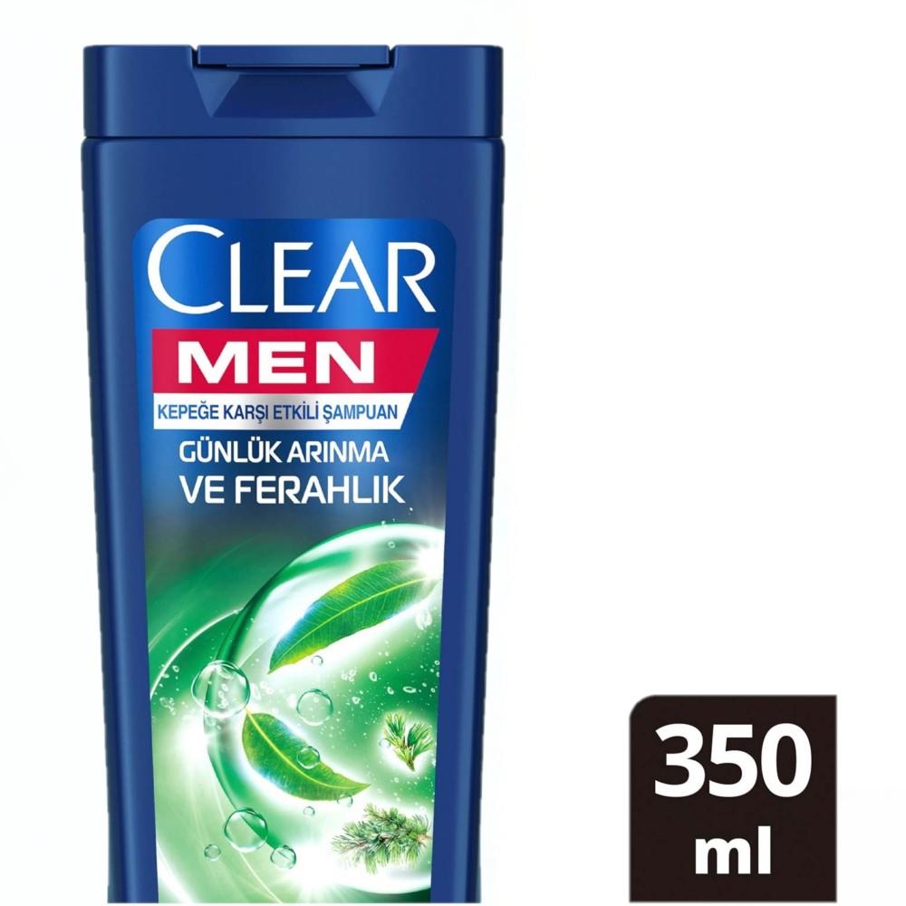 Clear Men Sedir Ağacı ve Okaliptus Özleri Günlük Arınma ve Ferahlık Şampuan 350ML