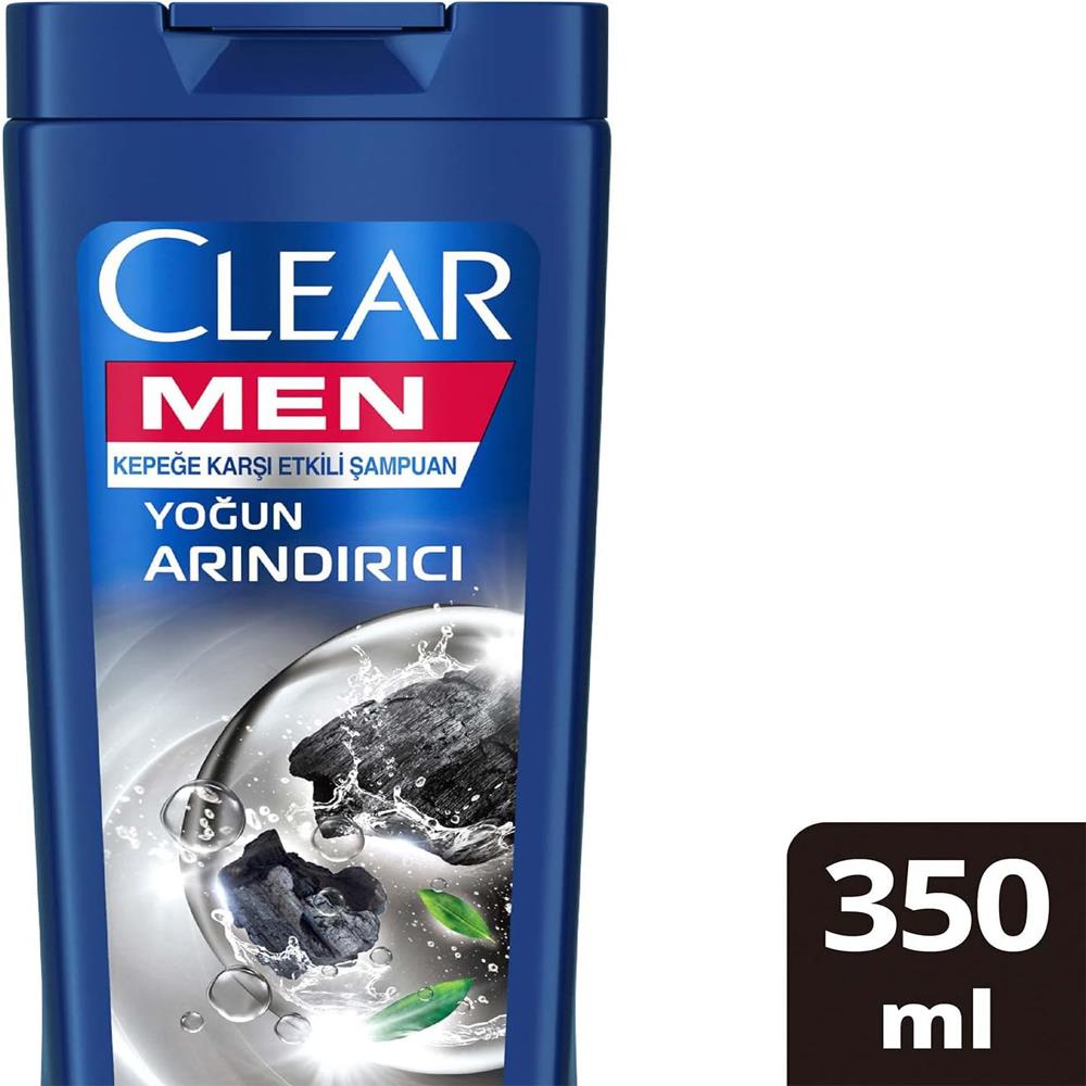 Clear Men Yoğun Arındırıcı Kömür İle Kepeğe Karşı Etkili Şampuan 350ML