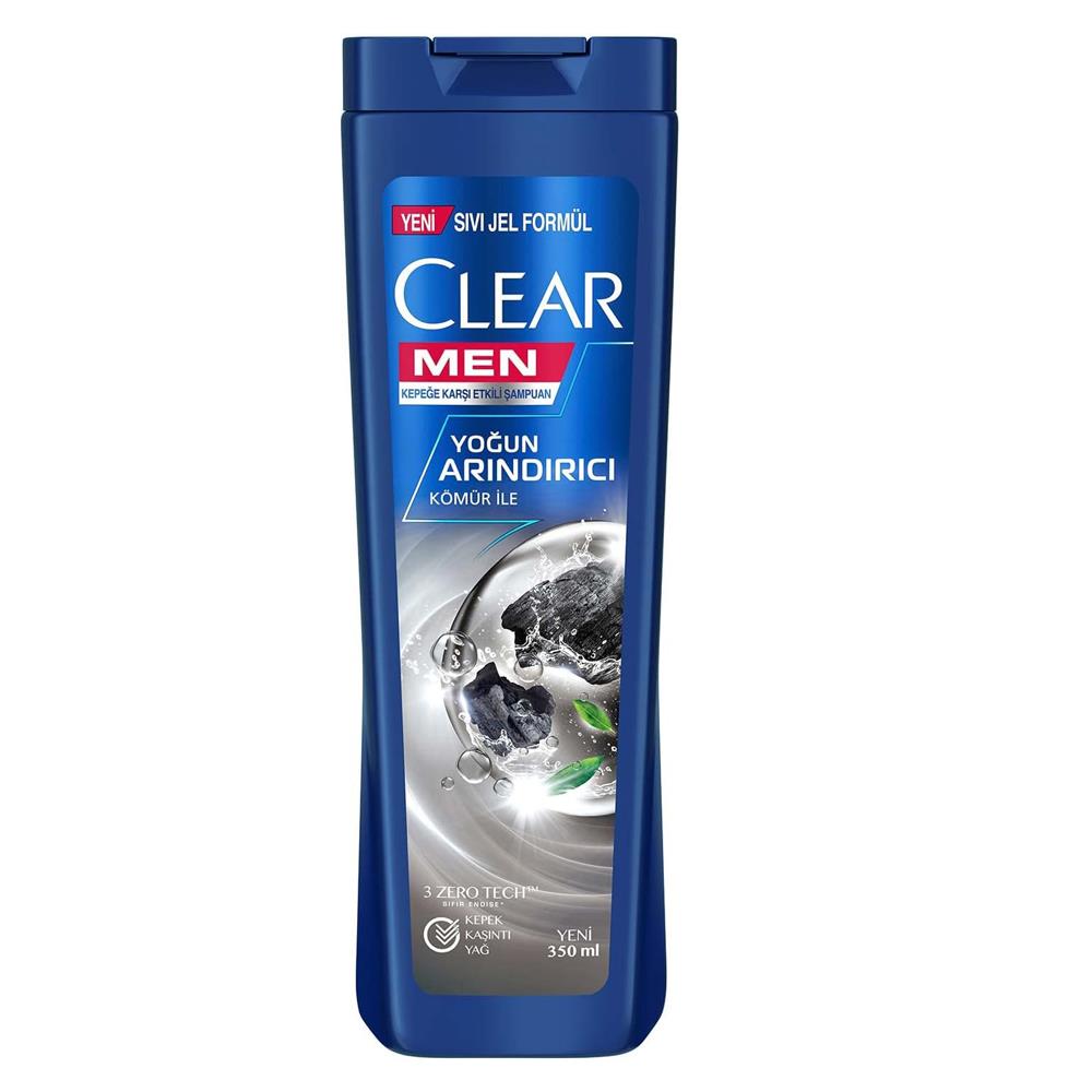 Clear Men Yoğun Arındırıcı Kömür İle Kepeğe Karşı Etkili Şampuan 350ML