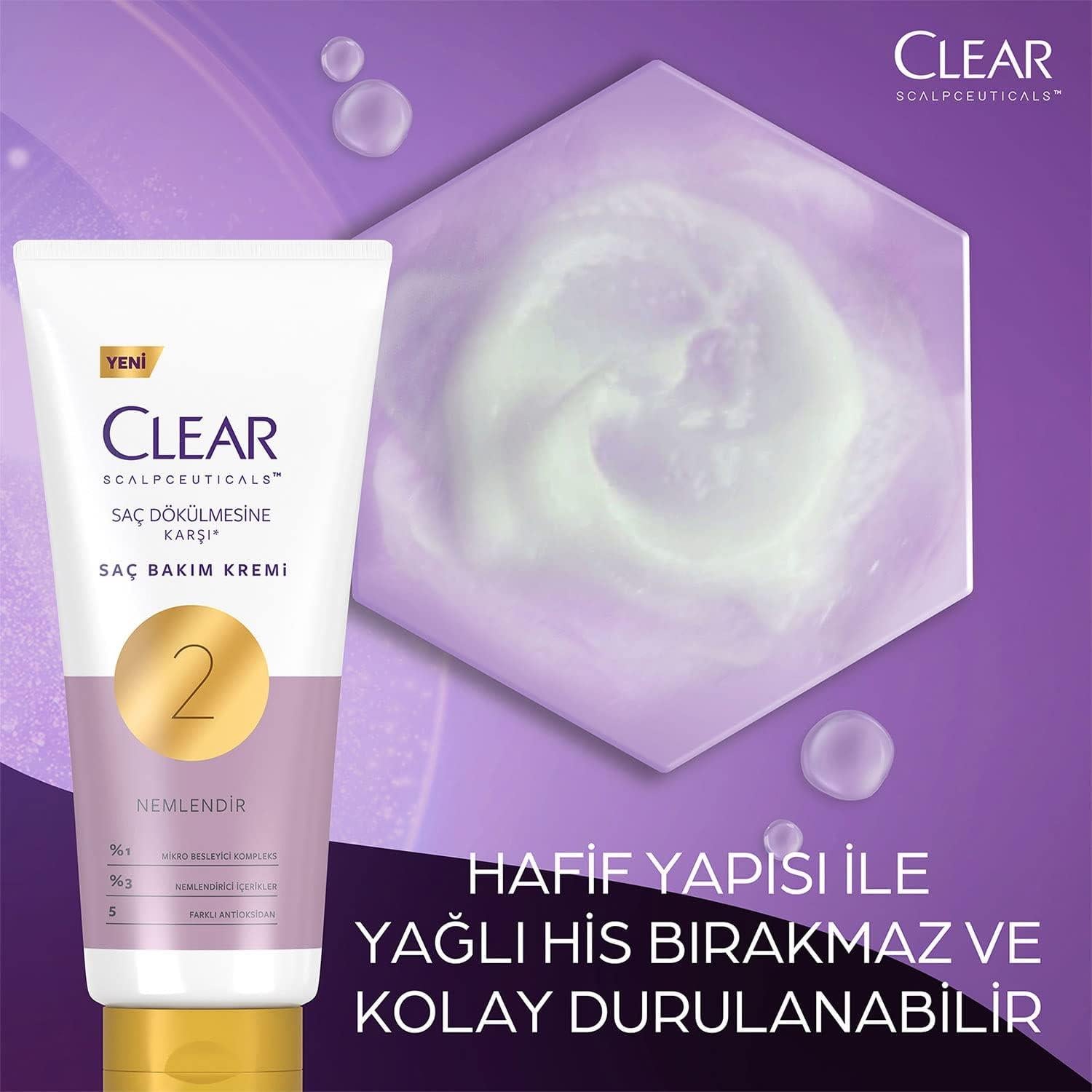 Clear Scalpceuticals Saç Dökülmesine Karşı Saç Bakım Kremi 170ML