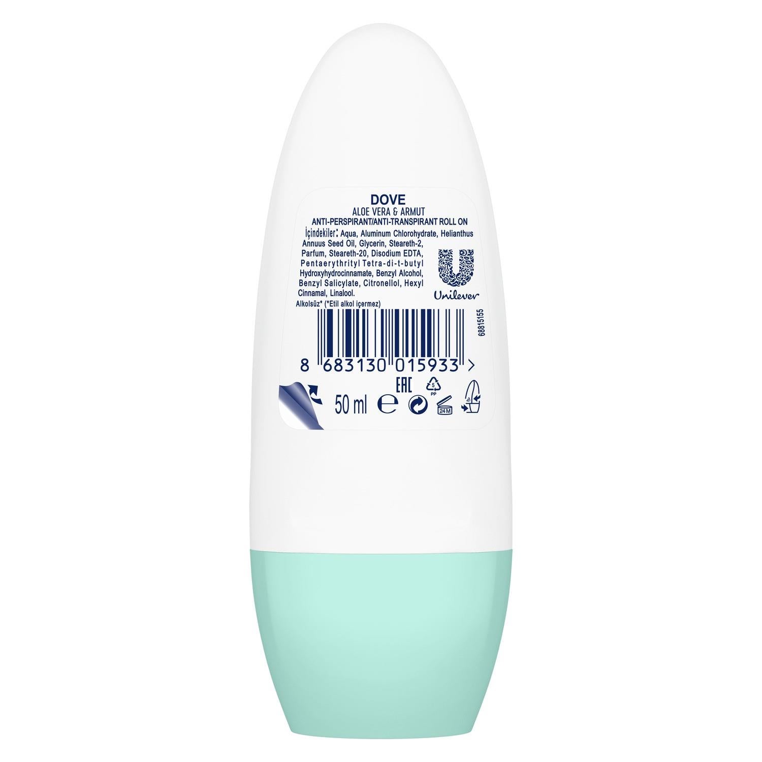 Dove Go Fresh Armut ve Aloe Vera Kadın Roll-On Deodorant 50ML