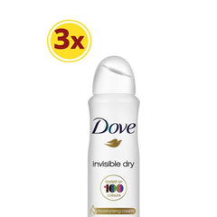 Dove Kadın Deodorant Sprey Invisible Dry 150 ml X3