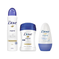 Dove Original Kadın Sprey Deodorant 150ML + Dove Roll-On Original 50 ML + Dove Original Kadın Stick Deodorant 40 ml 3lü Set