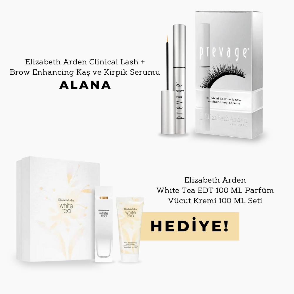 Elizabeth Arden Clinical Lash+ Brow Enhancing Kaş ve Kirpik Serumu + White Tea EDT Parfüm ve Vücut Kremi Hediyeli Set