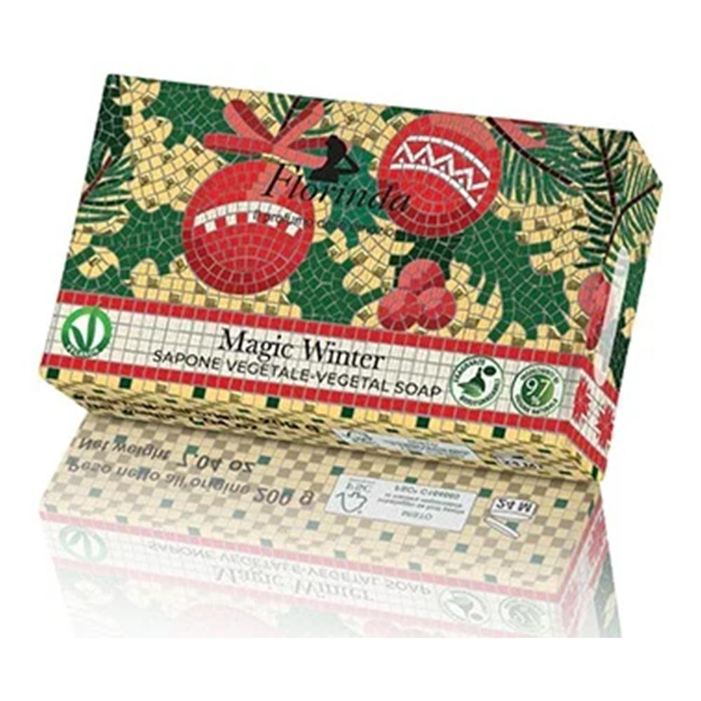 Florinda Magic Winter Natale Mosaico Noel Bitkisel Katı Sabun 200Gr