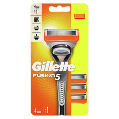 Gillette Fusion 5 Tıraş Makinesi + 4 Yedekli Tıraş Bıçağı Paketi