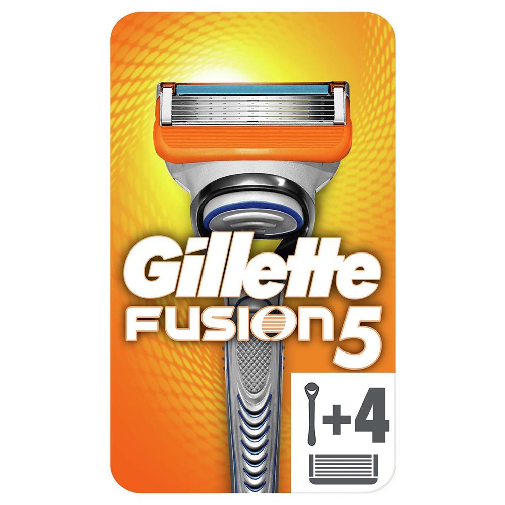 Gillette Fusion 5 Tıraş Makinesi + 4 Yedekli Tıraş Bıçağı Paketi