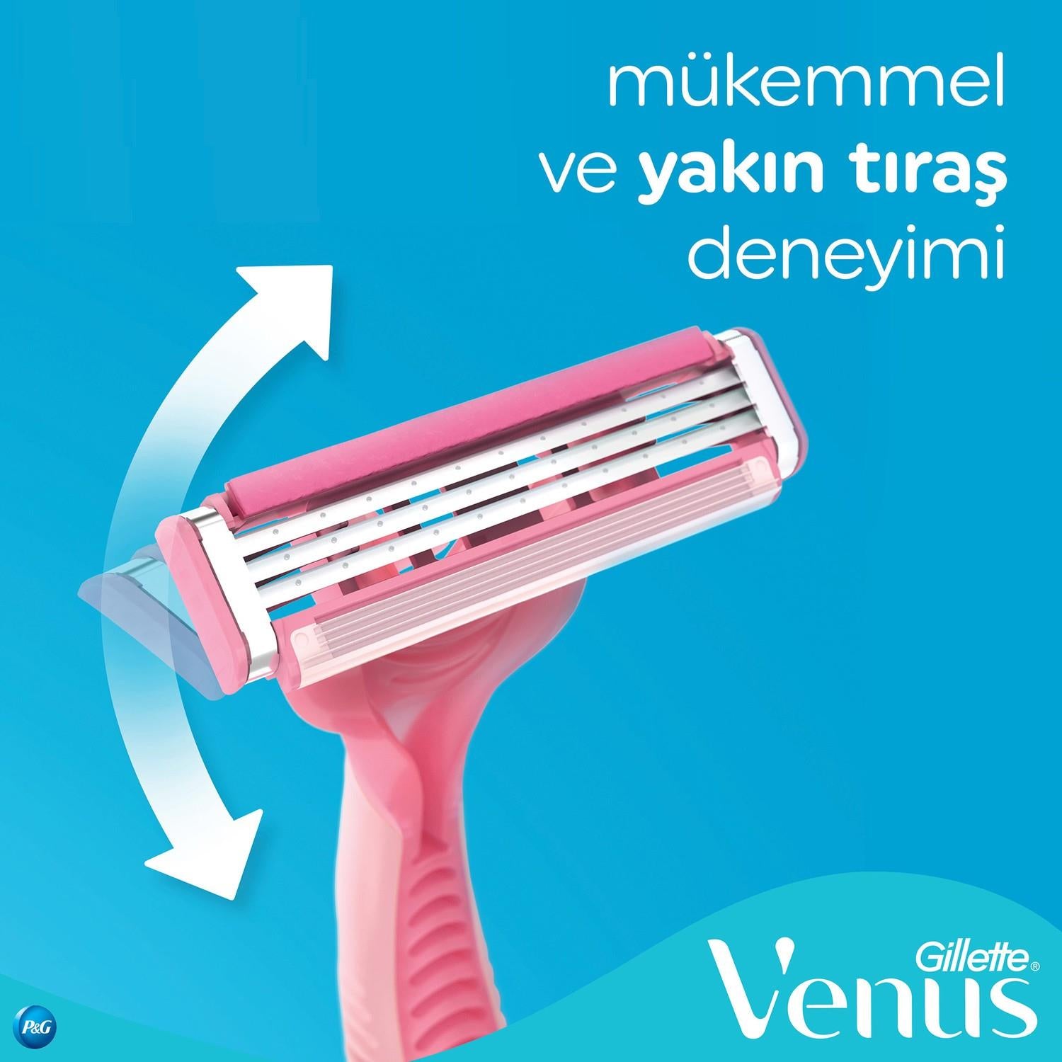 Gillette Simply Venus 3 Basic Kullan At Tıraş Bıçağı 4lü Poşet