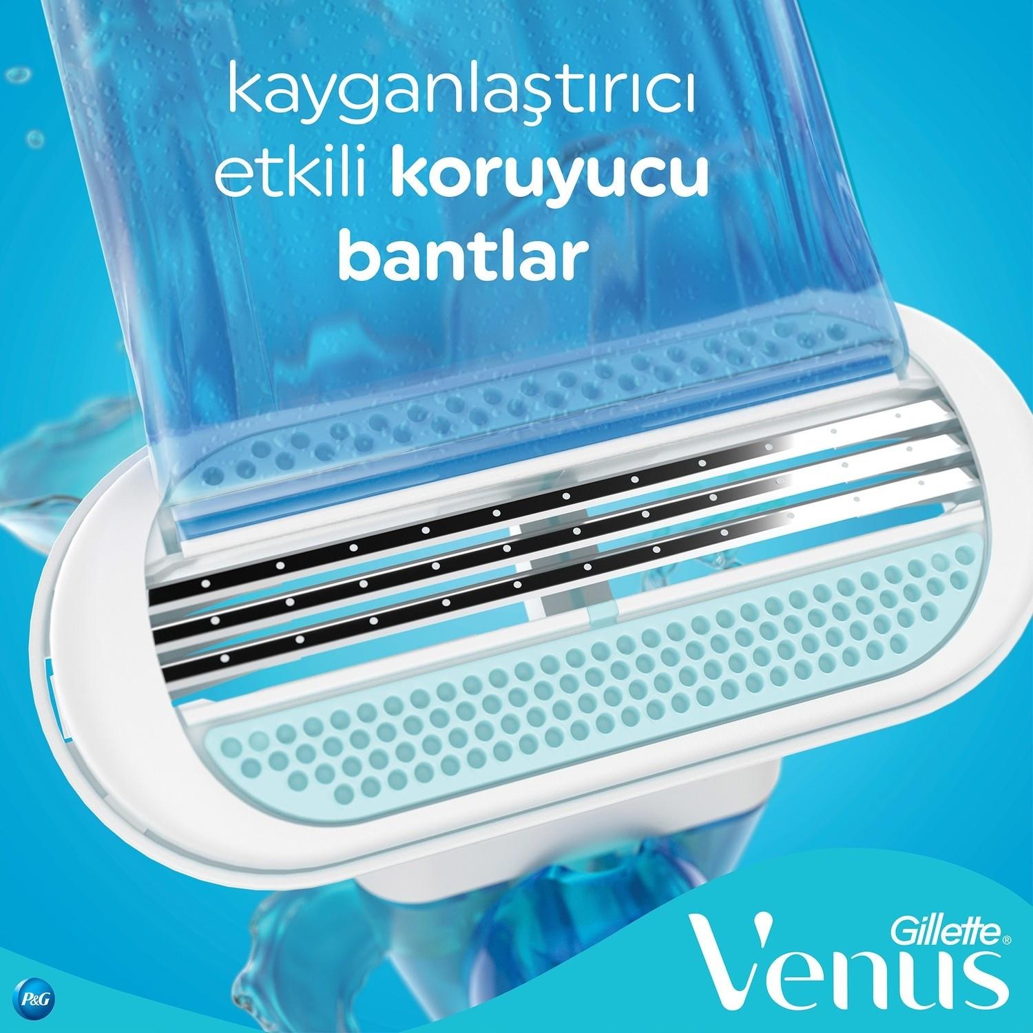 Gillette Venüs Smooth Kadın Tıraş Bıçağı + 3 Yedek Başlık