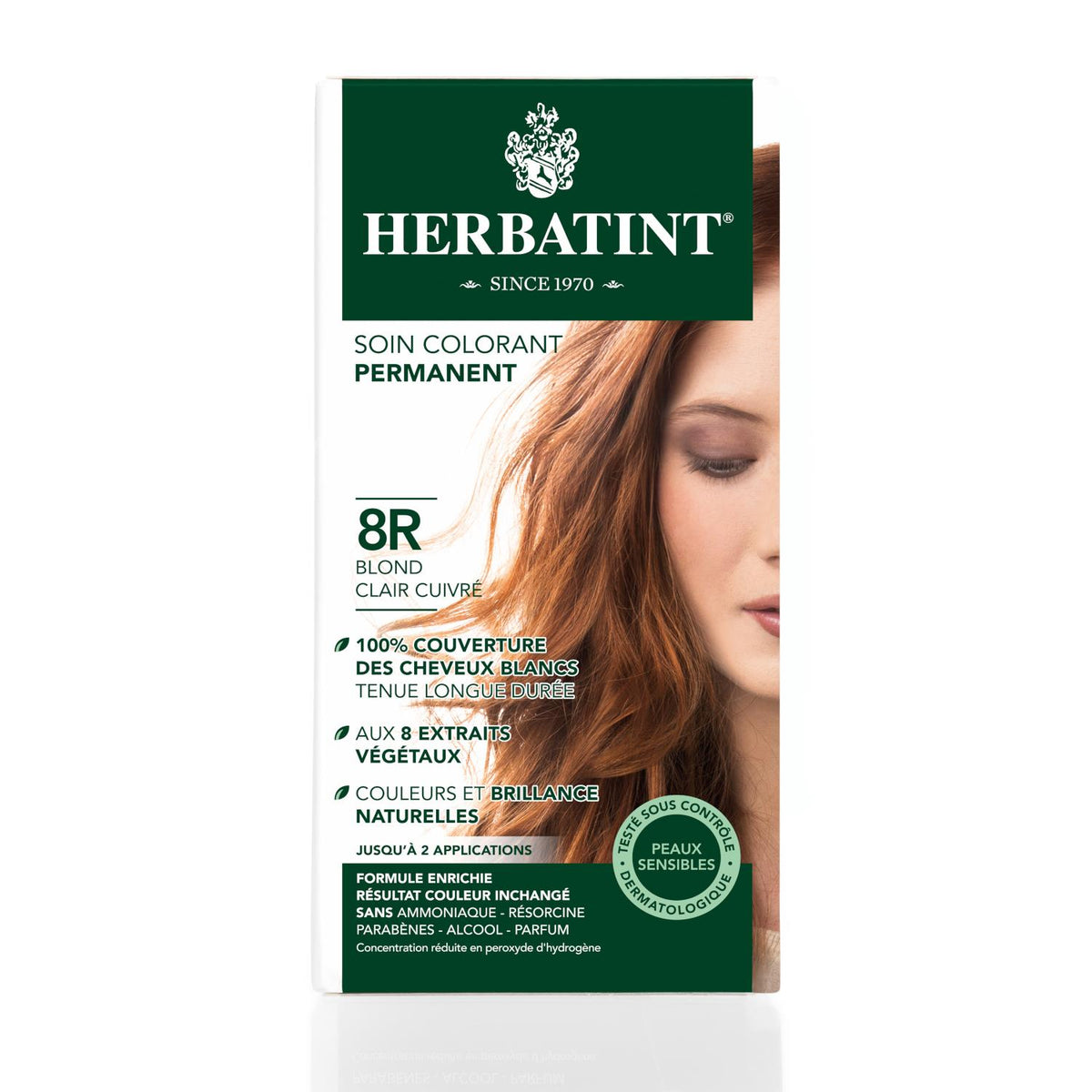 Herbatint 8R Bitkisel Saç Boyası Light Copper Blonde Açık Bakır Sarı 135ML