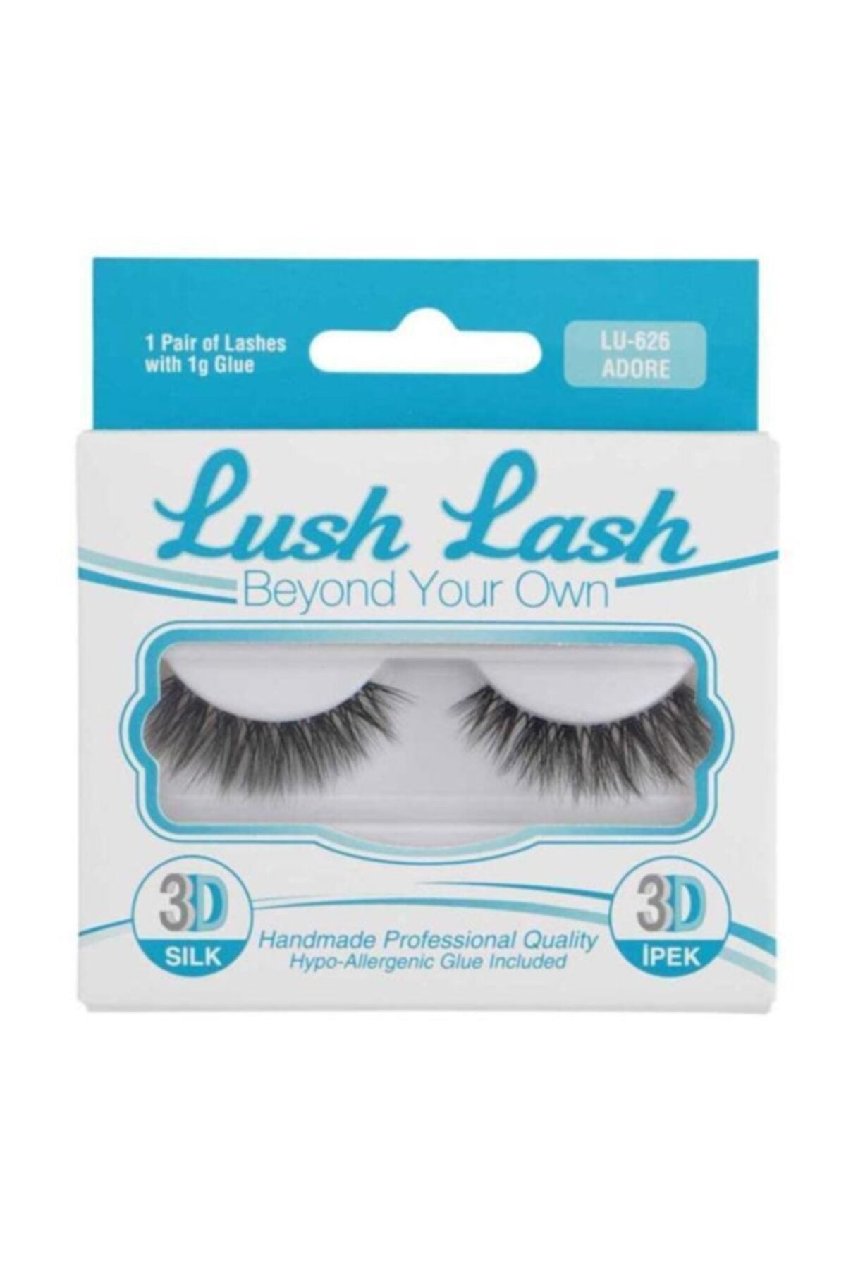 Lush Lash LU-626 İpek Takma Kirpik 3D Adore