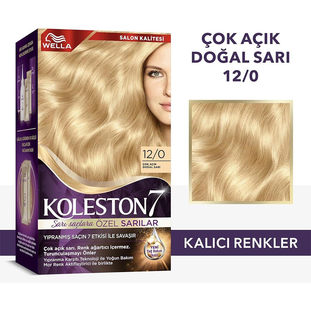 Koleston Supreme Kit 12/0 Çok Açık Doğal Sarı Saç Boyası