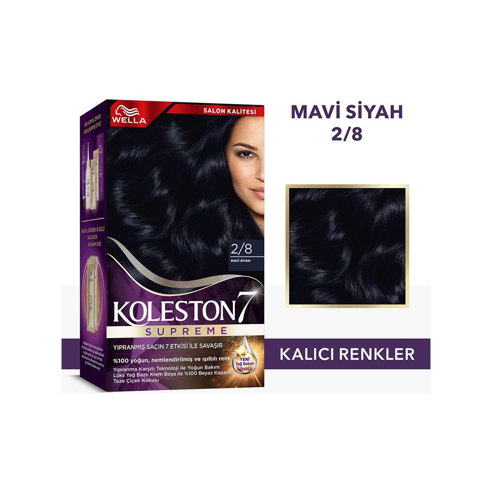 Koleston Supreme Kit 2/8 Mavi Siyah Saç Boyası