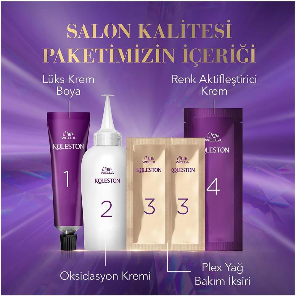 Koleston Supreme Kit 8/1 Açık Küllü Kumral Saç Boyası