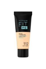 Maybelline New York Fit Me Matte+Poreless Fondöten - 112 Soft Beige