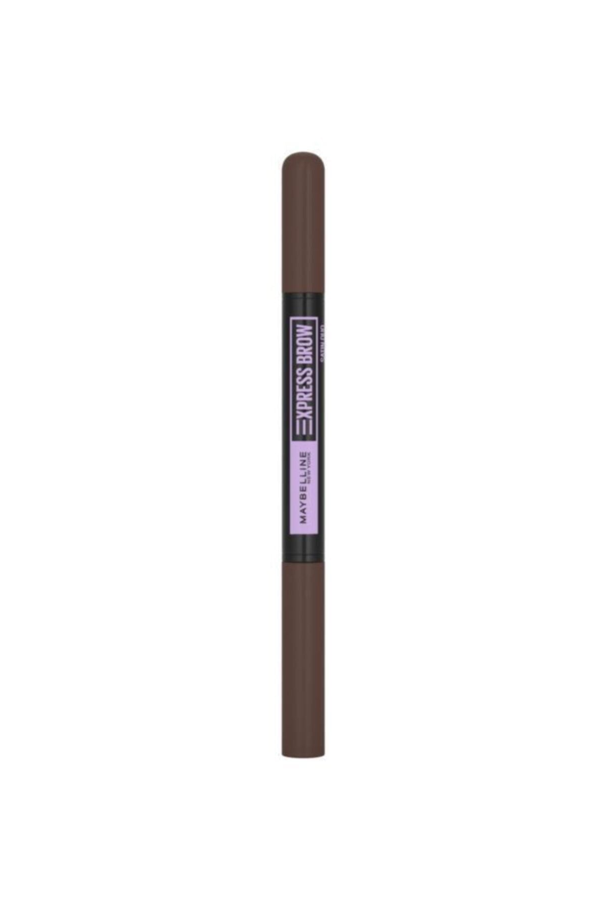 Maybelline New York Express Brow Satin Duo Çift Taraflı Kaş Kalemi 04 Koyu Ton