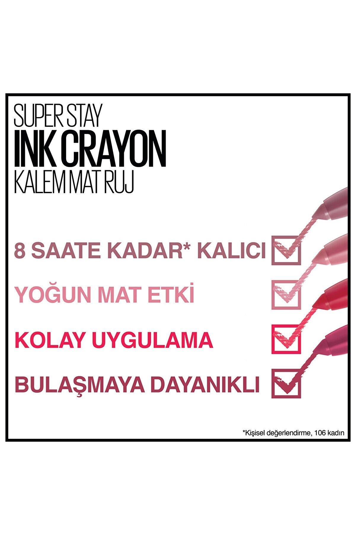 Maybelline New York Super Stay Ink Crayon Kalem Mat Pinks Edition 85