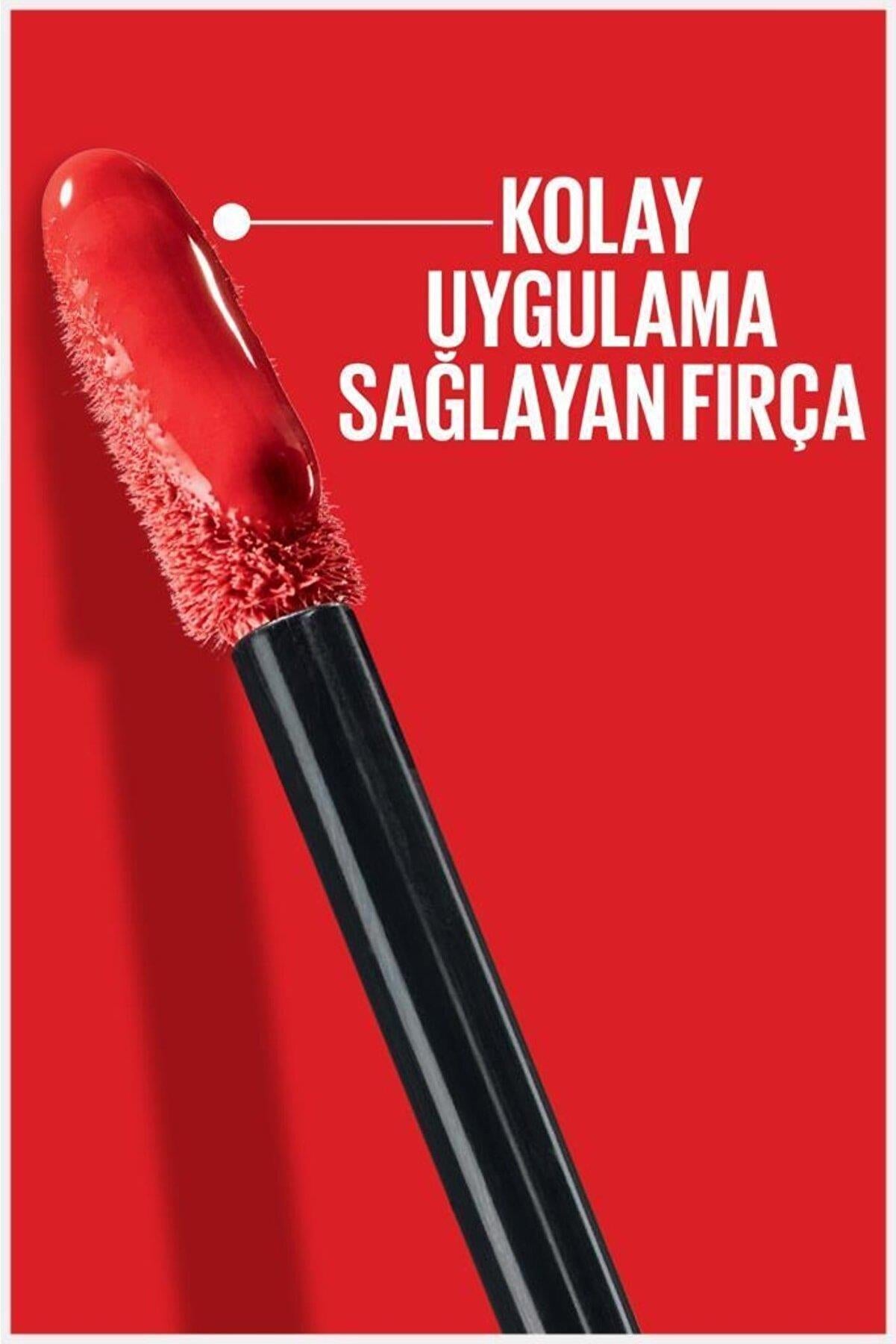 Maybelline New York Super Stay Vinyl Ink Uzun Süre Kalıcı Likit Parlak Ruj 35- Cheeky