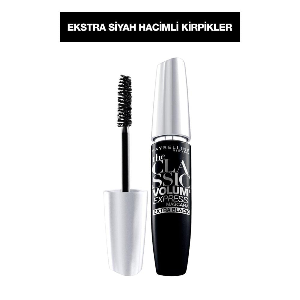 Maybelline New York Volum' Express Classic Ekstra Siyah Maskara