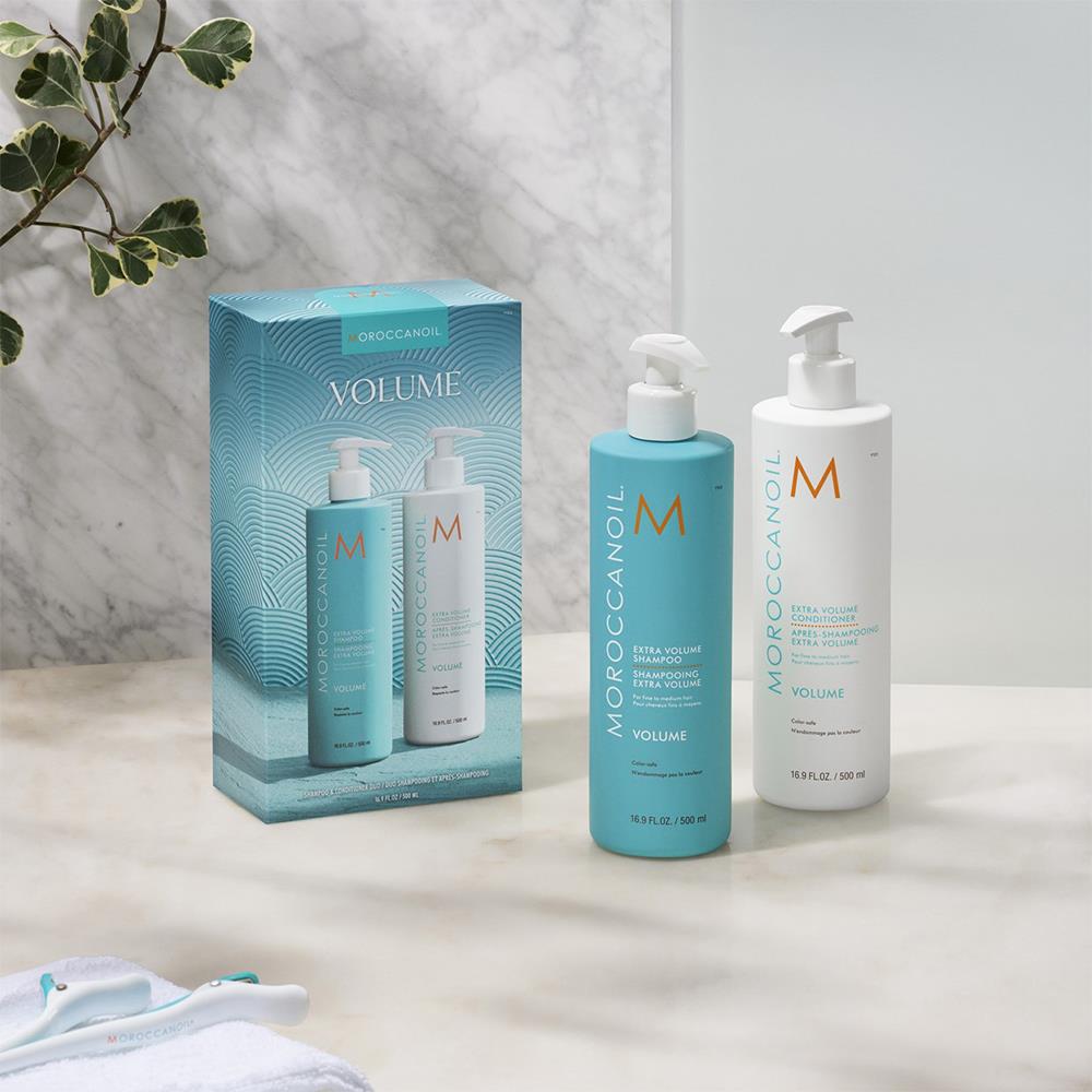 Moroccanoil Duo Extra Volume Kit Extra Volume Şampuan 500ML ve Saç Kremi 500ML 2li Set