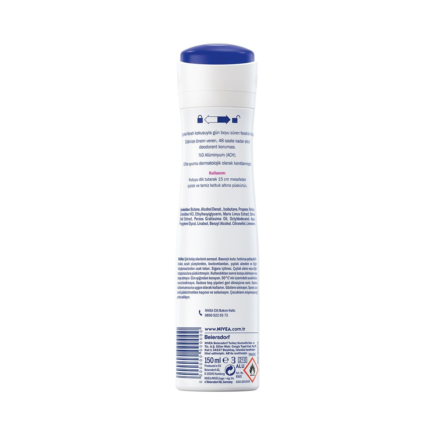 Nivea Fresh Flower Taze Çiçek Kokusu Kadın Sprey Deodorant 150ML