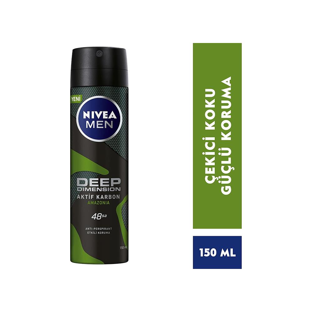 Nivea Men Deep Dimension Amazonia Erkek Deodorant 150ML