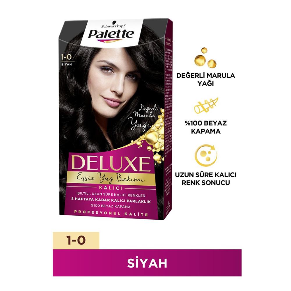 Palette Deluxe Set 1-0 Siyah Saç Boyası