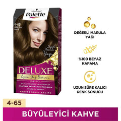 Palette Deluxe Set 4-65 Büyüleyici Kahve Saç Boyası