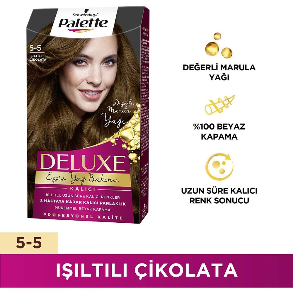 Palette Deluxe Set 5-5 Işıltılı Çikolata Saç Boyası