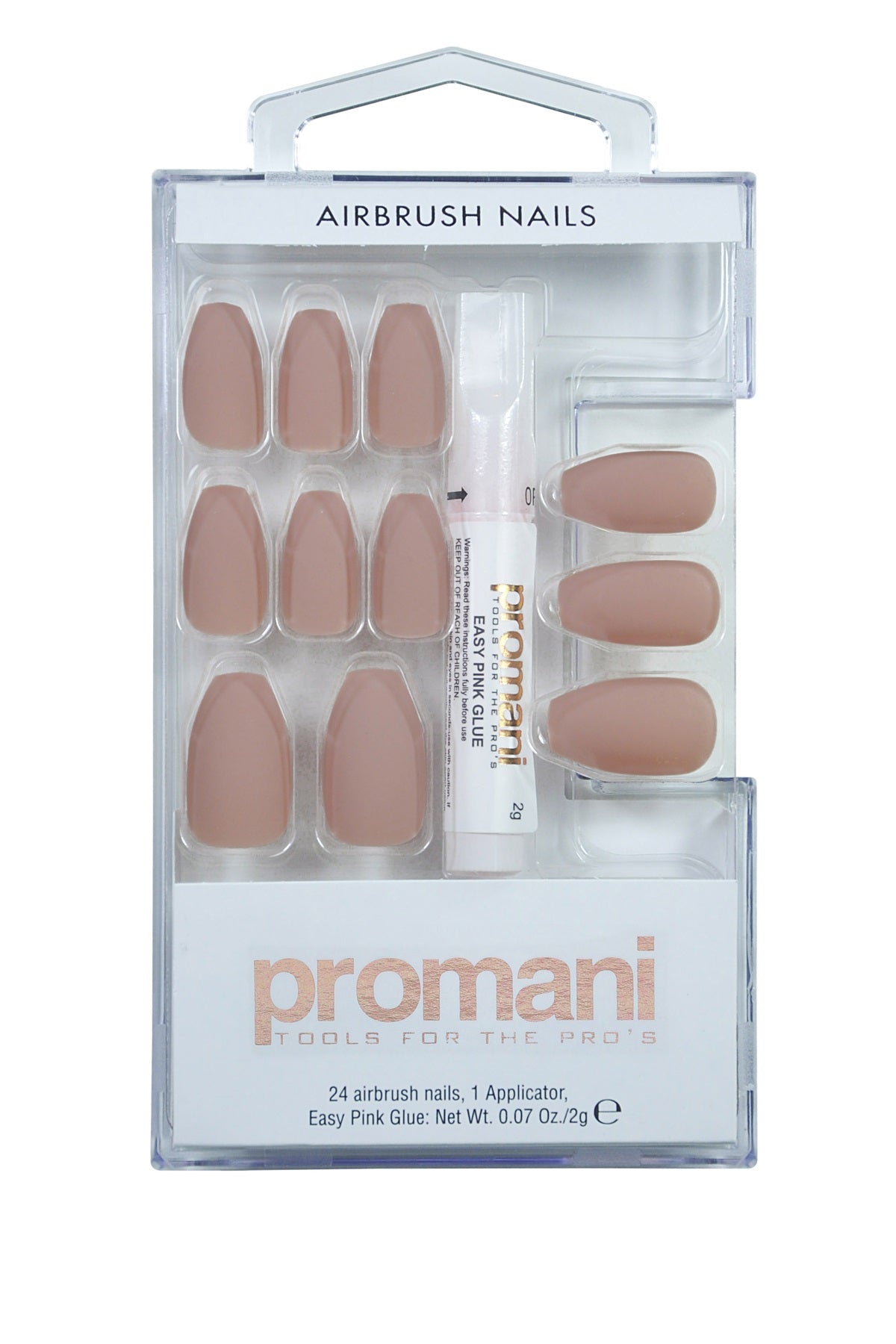 Promani PR-5017 Mat Bej Takma Tırnak Seti