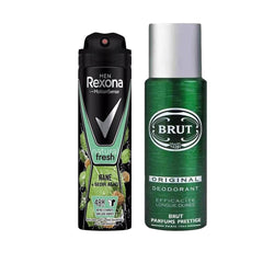 Rexona Deodorant Nane ve Sedir Ağacı Men 150 ml+Brüt Deodorant Original 200ml 2li Set