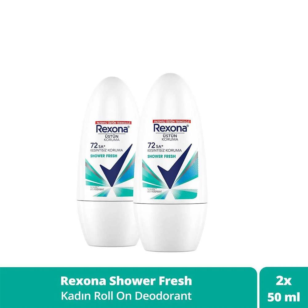 Rexona Shower Fresh Kadın Roll-On Deodorant 50ML X2 Adet