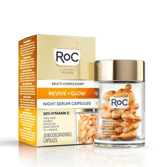 Roc Multi Correxion Revive Glow Night Serum Cildi Aydınlatıcı Kapsül Serum 30lu Kapsül