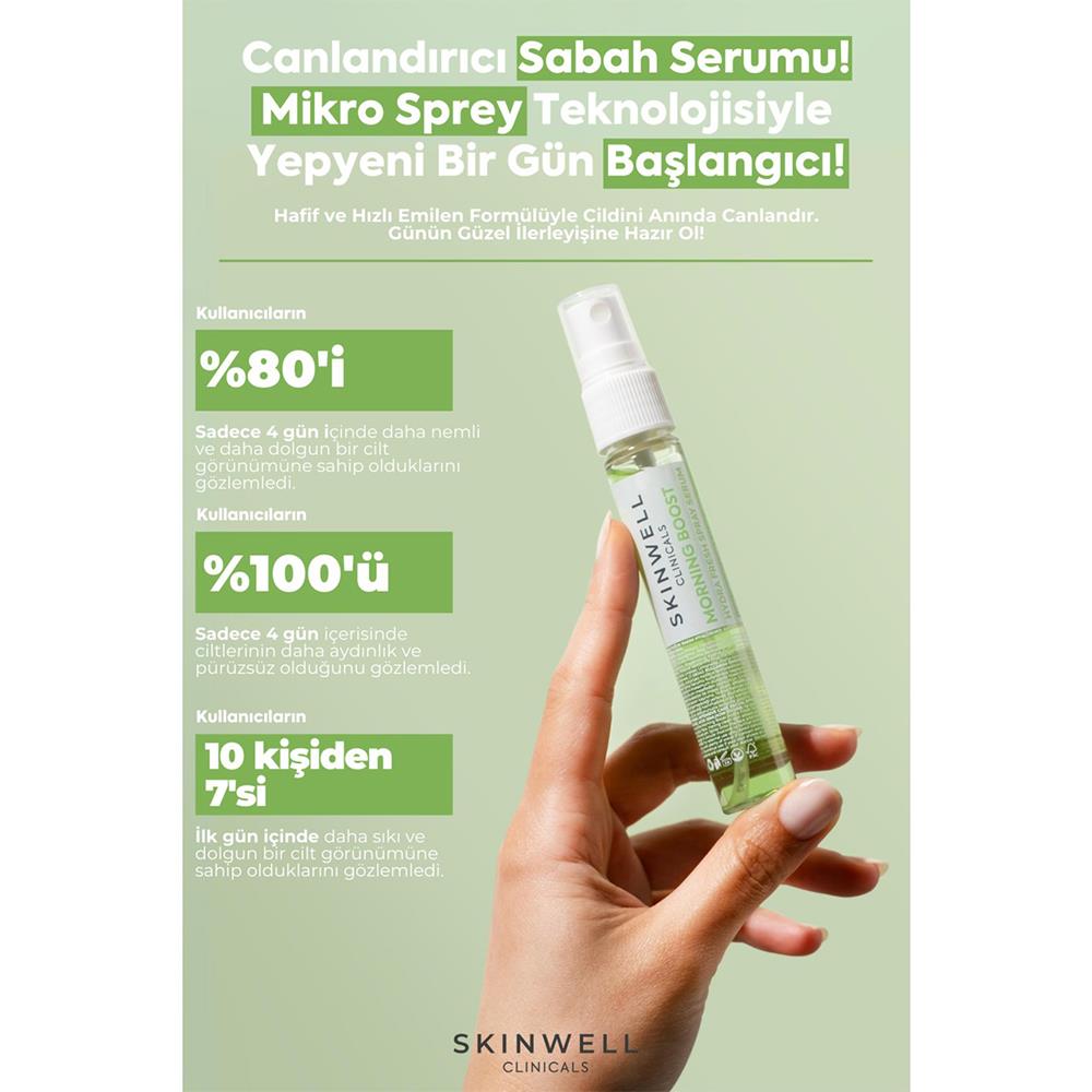 Skinwell Sabah Yoğun Bakım Hyalüronik Asit İçerikli Yüz Bakım Sprey Serum 25ML