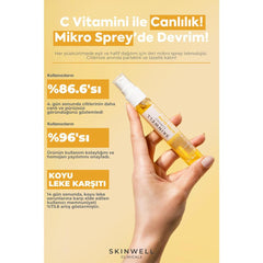 Skinwell Ton Eşitleyici ve Süper Aydınlatıcı C Vitamini Yüz Bakım Sprey Serum 25ML