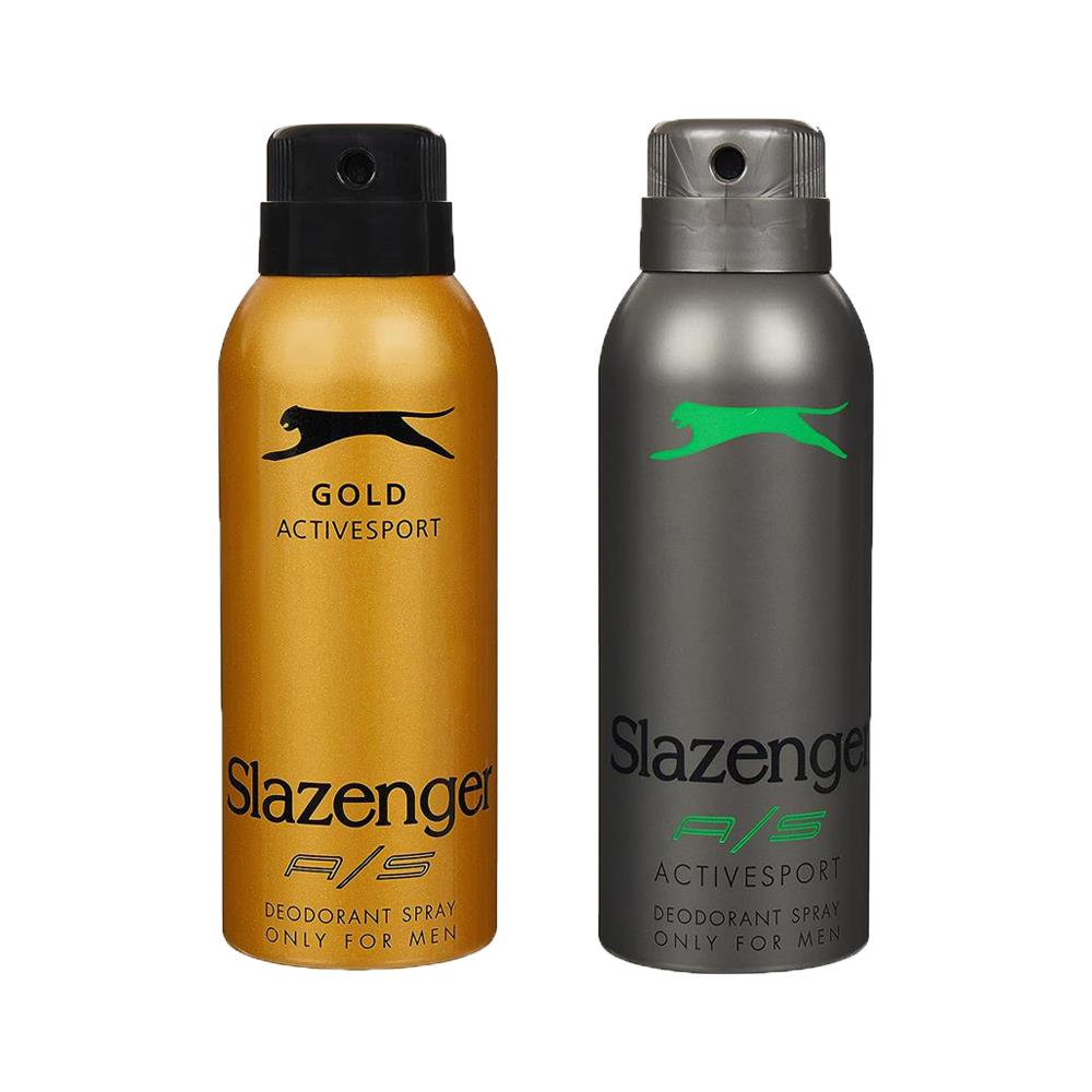 Slazenger Activesport Yeşil Erkek Deodorant 150ML + Slazenger Activesport Gold Erkek Deodorant 150ML 2li Set