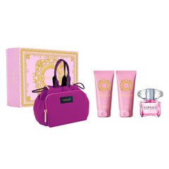 Versace Bright Crystal Kadın Parfüm EDT 90ML Duş Jeli 100ML Vücut Losyonu 100ML Çanta Hediye Seti